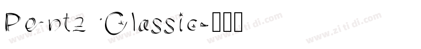 Pentz Classic字体转换